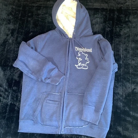 Disney Parks Disneyland 55th Anniversary Sherpa Fur Lined Hoodie - Picture 12 of 12